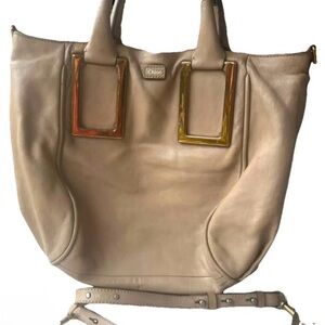 Chloe Ethel leather 2 way handbag with crossbody strap